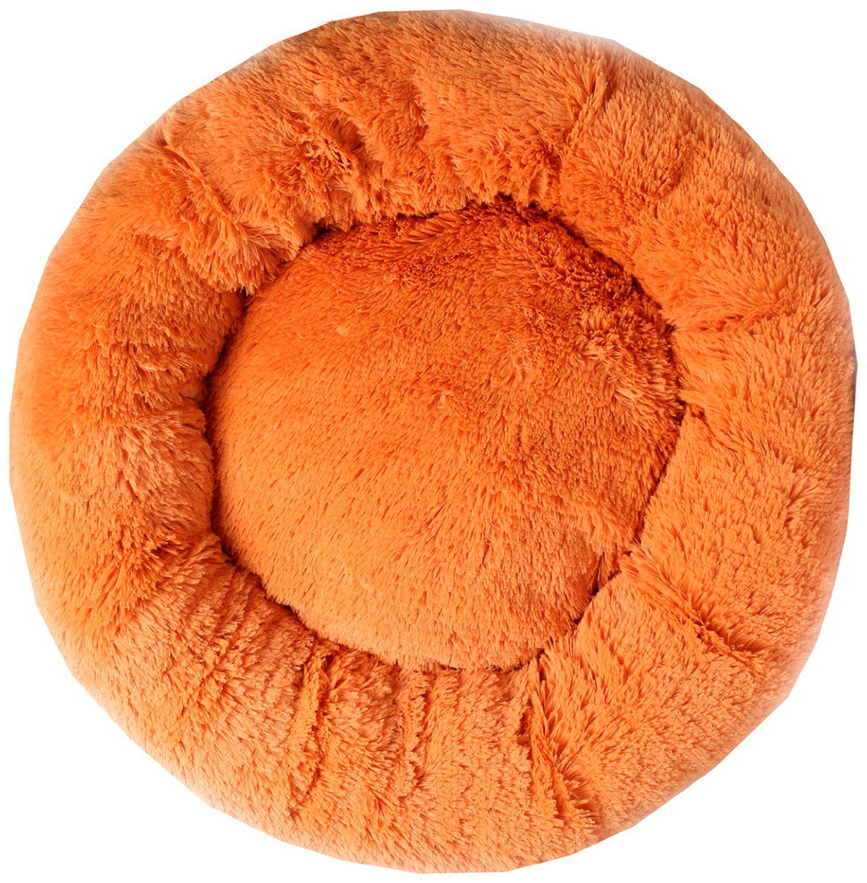 Лион Лежанка "пончик" диаметр 40 см оранжевый - фотография № 2