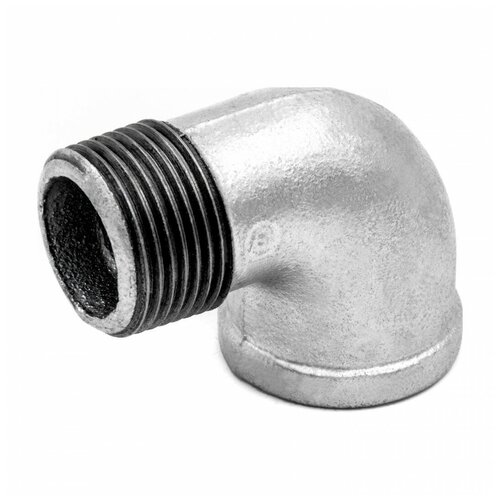 Угольник проходной чугун оц Ду 20 (3/4