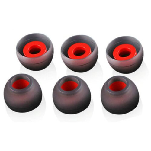 Амбушюры насадки для наушников ALC07, размер S, M, L, серо-красный