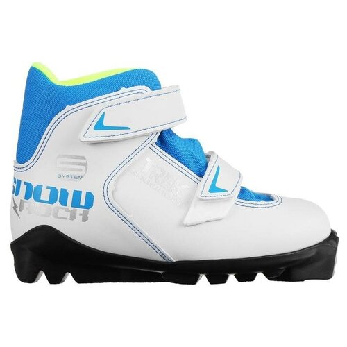 фото Ботинки лыжные детские nnn trek snowrock2 белые/логотип синий размер ru32 eu33 cm19,5