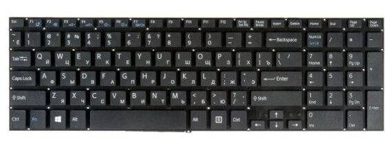 Клавиатура для ноутбука Sony Black no frame гор Enter