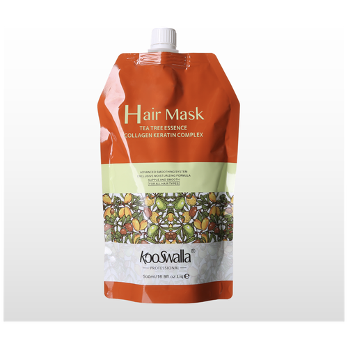 Купить Маска для волос 500 мл с витамином E и чайным деревом для роста, увлажнения, питания, восстановления волос, KooSwalla, маска