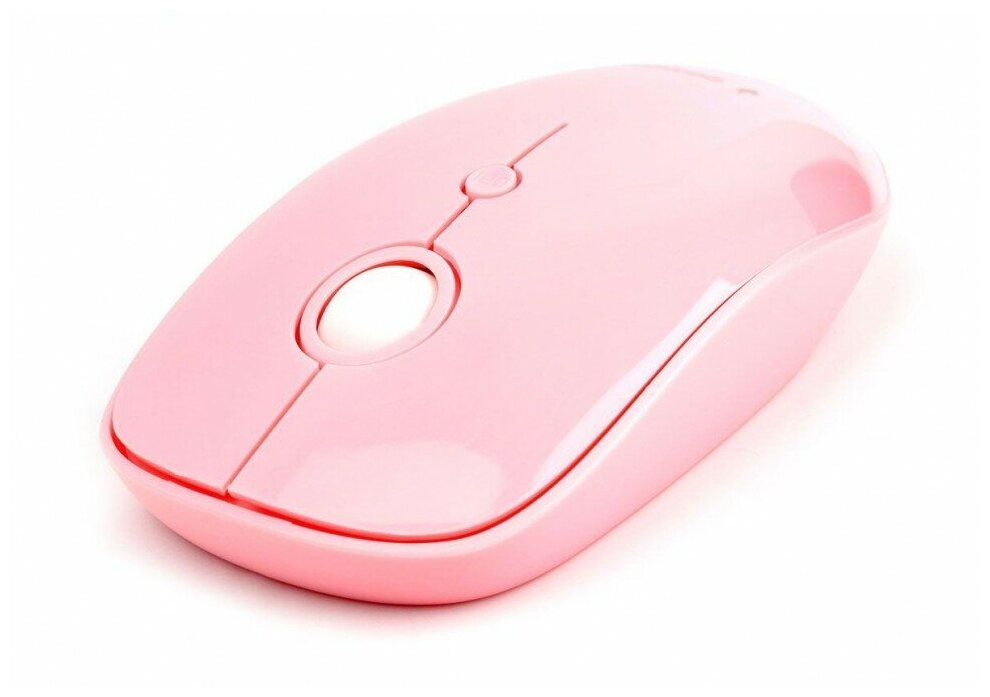 Мышь беспроводная Gembird MUSW-390 24ГГц 2 кнопки колесо кнопка1000DPI розовый глянец