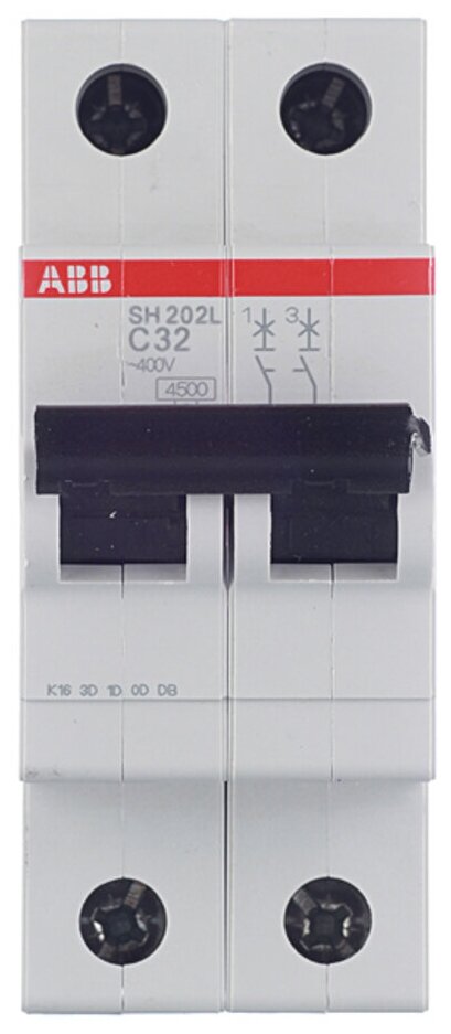 SH200 2CDS242001R0324 Автоматический выключатель двухполюсный 32А (4.5 кА, C) ABB - фото №10