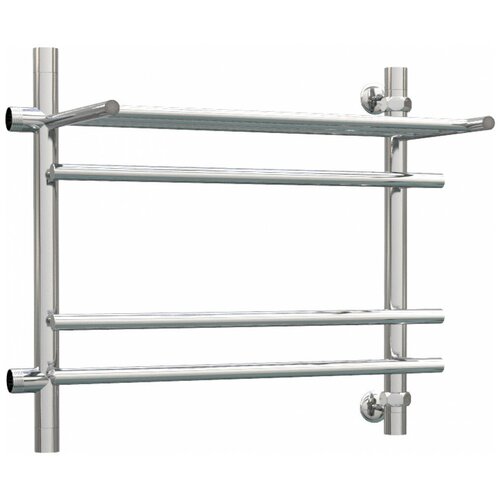 Водяной полотенцесушитель Роснерж Нео 1 L106111 50x50 с полкой и боковым подключением 400, левый групповой