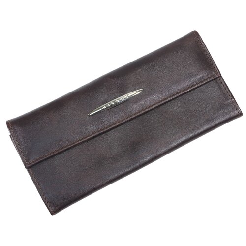 фото Кошелек женский из натуральной кожи, маленький бумажник для денег, портмоне на каждый день коричневый cro-x-66-152 нет бренда