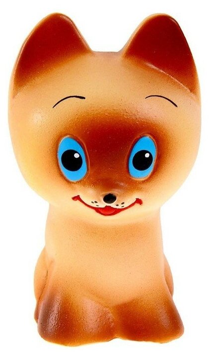 Резиновая игрушка Котёнок Тошка, микс - фотография № 3