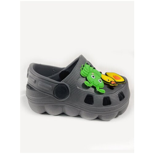 фото Сабо для малышей, шлёпанцы, сланцы, серые, размер 22 yankongwen