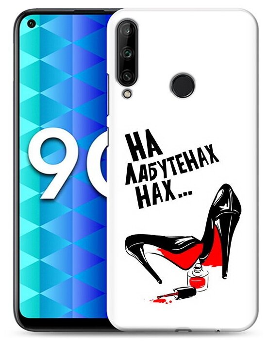 Чехол задняя-панель-накладка-бампер MyPads на лабутенах для Huawei Honor 9C (AKA-L29) противоударный - фотография № 1