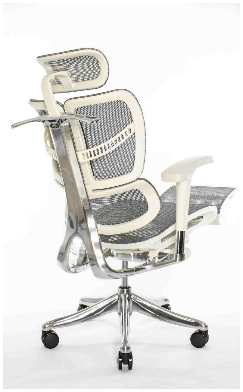 Кресло Expert Fly с выдвигаемой подножкой Металл Серый Серый - фотография № 5