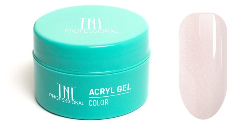 Acryl Gel TNL Illusion №05 камуфлирующий бежевый с шиммером (18 мл.)