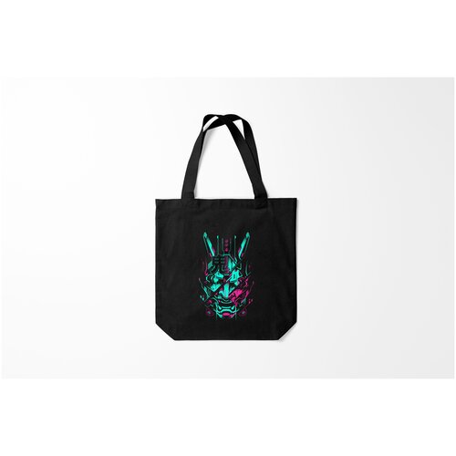 фото Сумка-шоппер / 40х40 см / популярные иллюстрации / самурай cyber samurai burnettie