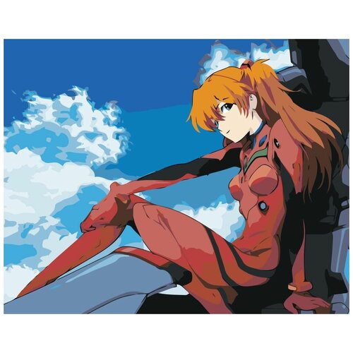 Картина по номерам Evangelion Евангелион: Аска Лэнгли 2 40x50 см, Живопись по номерам