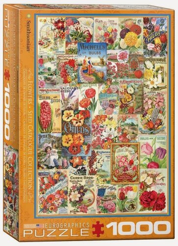 Изображение товара Пазл для взрослых Eurographics 1000 деталей: Старинные обложки с цветами