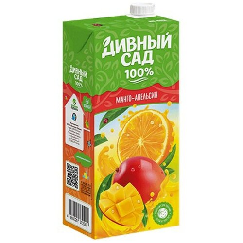 Сокосодержащий напиток "Дивный сад" апельсин - манго, тетра пак 2 л, 2 пачки