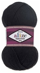 Пряжа Alize Superwash Comfort Socks (Ализе Супервош) - 3 мотка, черный (60), 75% шерсть супервош, 25% полиамид, 420м/100г