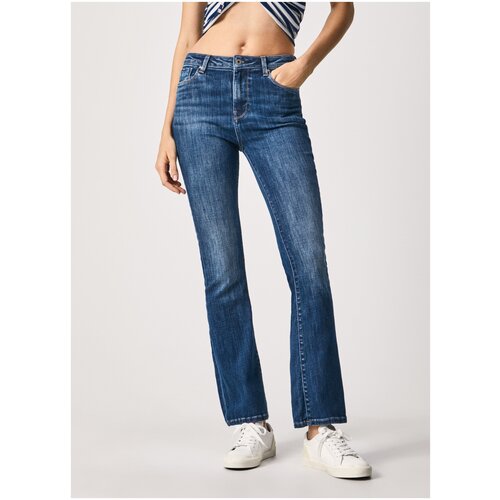 Джинсы женские, Pepe Jeans London, артикул: PL204156, цвет: (HH7), размер: 25/32 синего цвета