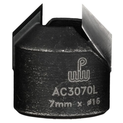 Зенковка WPW (ВПВ) AC3070L коническая левая D16 L18 на сверло присадочное 7мм, крепление на спирали