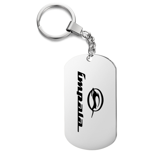 фото Брелок для ключей "shevrole impala" v3 с гравировкой подарочный жетон ,на сумку, на ключи , в подарок uegrafic