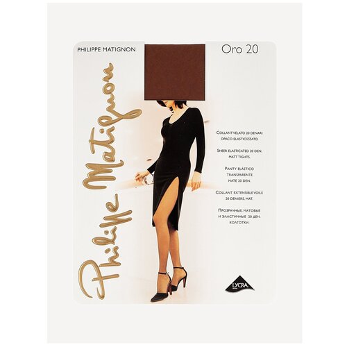 фото Колготки philippe matignon oro, 20 den, размер 3, орех