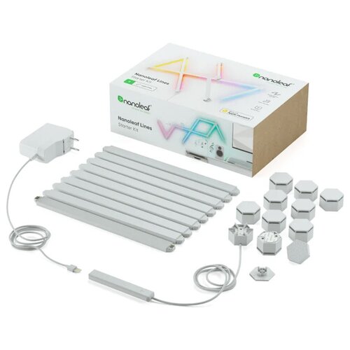 Умная система освещения Nanoleaf Lines Starter Kit (9 панелей) NL59-K-0003LW-9PK