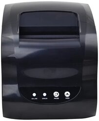 Термальный принтер этикеток блок питания Xprinter XP-365B (USB, LAN) черный
