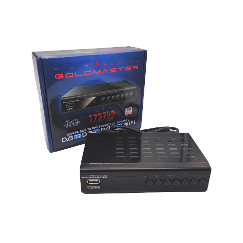 Купить Цифровой ТВ ресивер GoldMaster T-727HD (DVB-T2(антенна), DVB-C ...