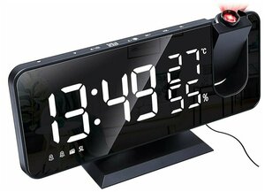 Фото Часы с проекцией времени на потолок/ гигрометр/ будильник/ радио