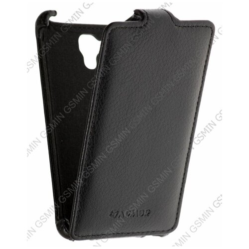 Кожаный чехол для Lenovo A396 Armor Case (Черный) кожаный чехол для lenovo s8 armor case чёрный