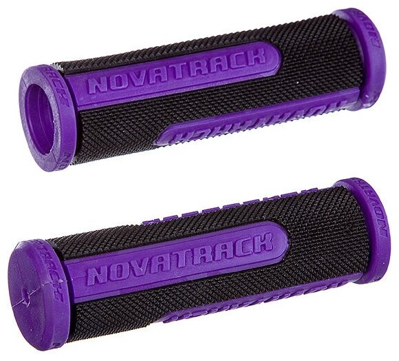 Грипсы Novatrack, 110мм, черно-фиолетовый (РТ266С)