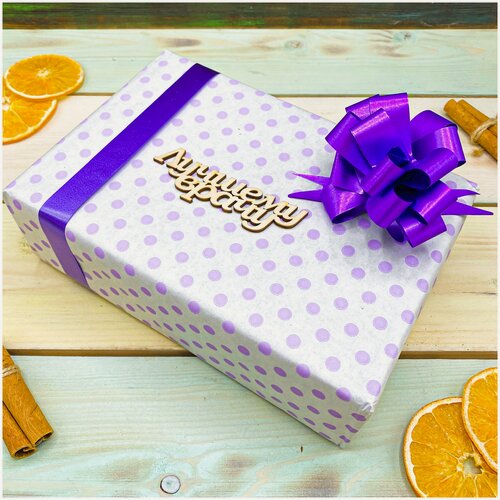 Изображение товара Подарок медику, Доктору на профессиональный праздник, Подарочный набор из 3-х видов чая "Счастье в горошек"