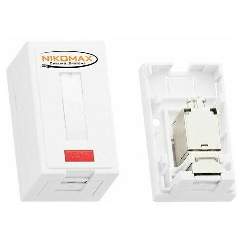 Розетка RJ-45 NIKOMAX (NMC-WO1SD2-FT-ST-WT)