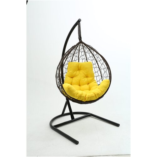 Кресло подвесное бароло, коричневый/желтый