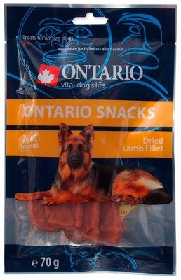 Ontario Dog 70г. Сухая закуска из филе барашка