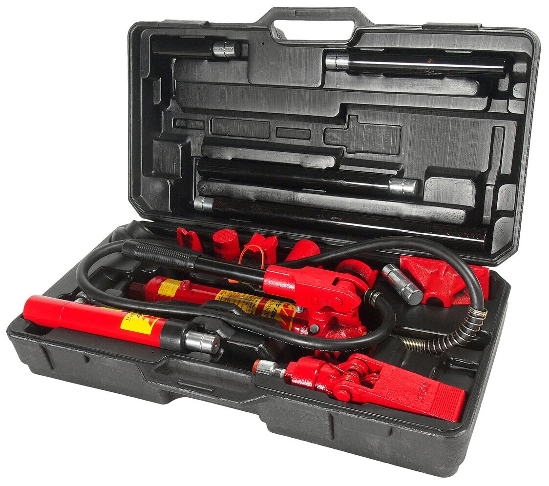 Набор инструментов для кузовных работ гидравлический, усилие 4т, 17 предметов JTC-HD204