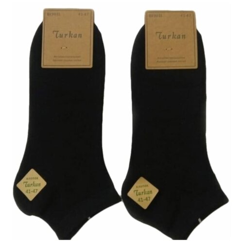 Носки Turkan, 5 пар, 5 уп., размер 41-46, черный носки унисекс turkan 2 пары высокие на новый год на 23 февраля размер 41 46 белый