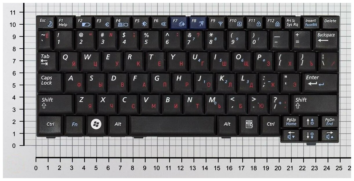 Клавиатура для ноутбука Samsumg NC10 черная