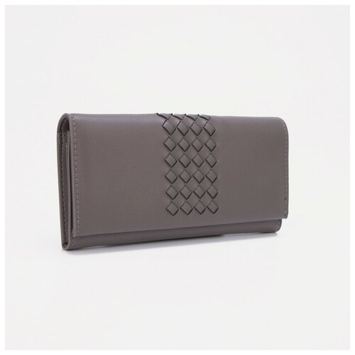 фото Кошелек на магнитах, цвет серый noname