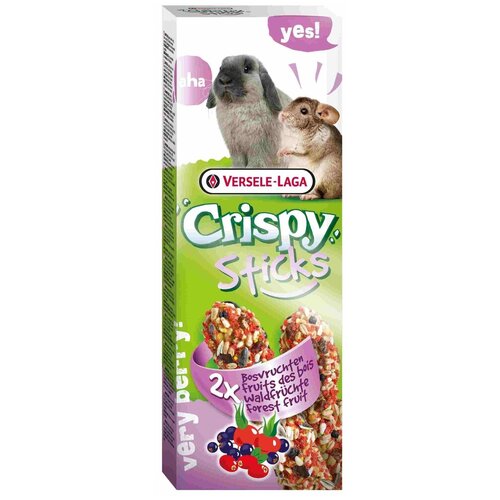 Versele-Laga палочки для кроликов и шиншилл Crispy с лесными ягодами