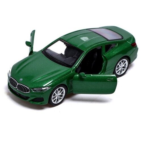 Купить Машина металлическая BMW M850i, 1:44, инерция, открываются двери, цвет зеленый, Автоград