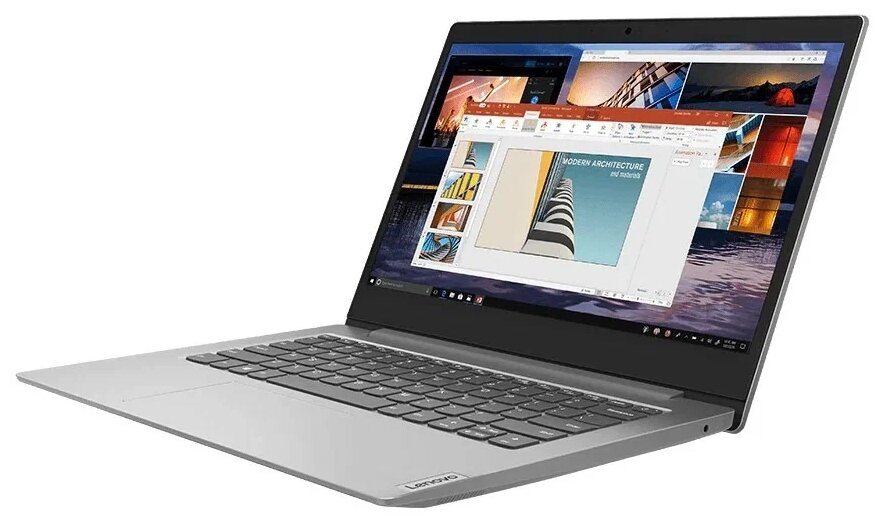 14 Ноутбук Lenovo IdeaPad 1 14ADA05 1920x1080 AMD Athlon Silver 3050e 14 ГГц RAM 4 ГБ DDR4 SSD 128 ГБ AMD Radeon Graphics Windows 10 Home 82GW0088RU Platinum Grey