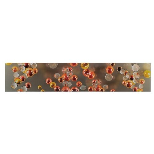 Кухонный фартук Оранжевые пузырьки (фотопечать) 3000х600 мм