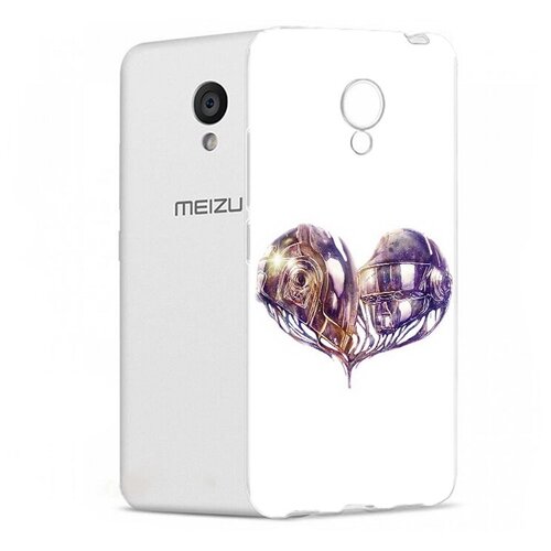 Чехол задняя-панель-накладка-бампер MyPads сердце абстракция для Meizu M5 (M611A) 5.2 противоударный