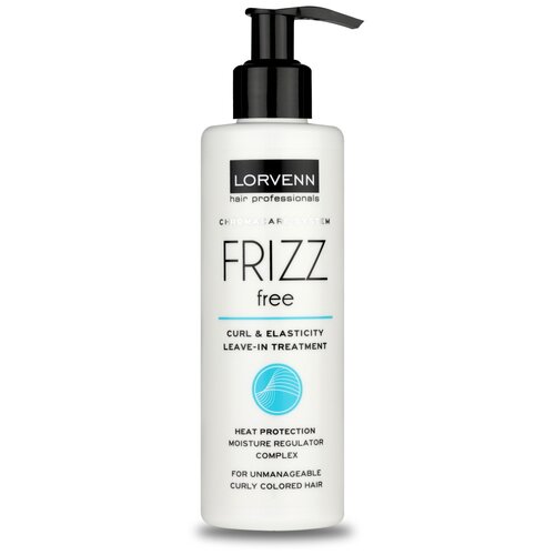 Увлажняющий лосьон Lorvenn Frizz Free, для непослушных, вьющихся, окрашенных волос, 200 мл