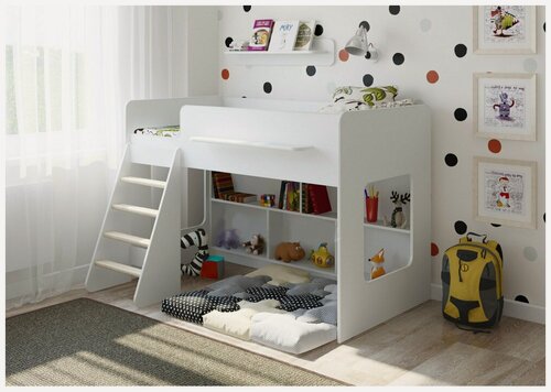 Изображение товара Детская кровать Л-22.1 Белый Белый