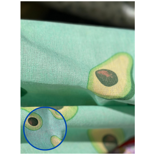 Ткань для рукоделия полулен avocado, отрез 4 м, шир. 150 см. ткань для шитья и рукоделия полулен бельевой 2 м 150 см зеленый 015