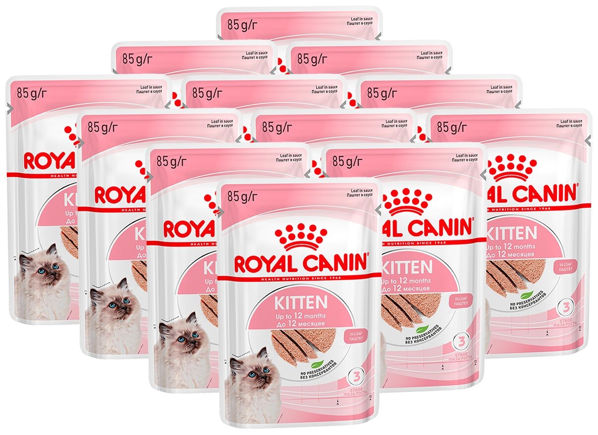 Влажный корм для котят Royal Canin Instinctive 12 шт. х 85 г (паштет) - фотография № 1