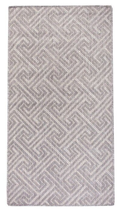 Ковер Люберецкие ковры Эко 77012-37, серый, 1.5 х 0.8 м - фотография № 4