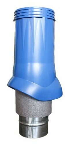 Выход вентиляционный 125/160 Синий изолированный для нанодефлектора, пластик