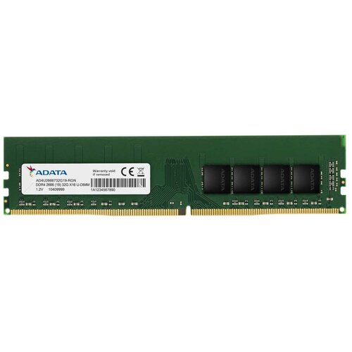 Модуль памяти ADATA 8GB DDR4 2666 U-DIMM Premier AD4U26668G19-SGN, CL19, 1.2V